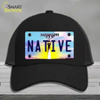 Native Mississippi Novelty License Plate Hat Mesh / Black