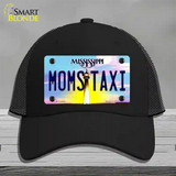 Moms Taxi Mississippi Novelty License Plate Hat Mesh / Black