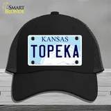 Topeka Kansas Novelty License Plate Hat Mesh / Black