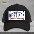 Best Mom North Carolina Novelty License Plate Hat Mesh / Black