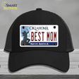 Best Mom Oklahoma Novelty License Plate Hat Mesh / Black