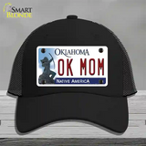 Ok Mom Oklahoma Novelty License Plate Hat Mesh / Black