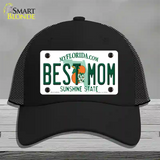 Best Mom Florida Novelty License Plate Hat Mesh / Black