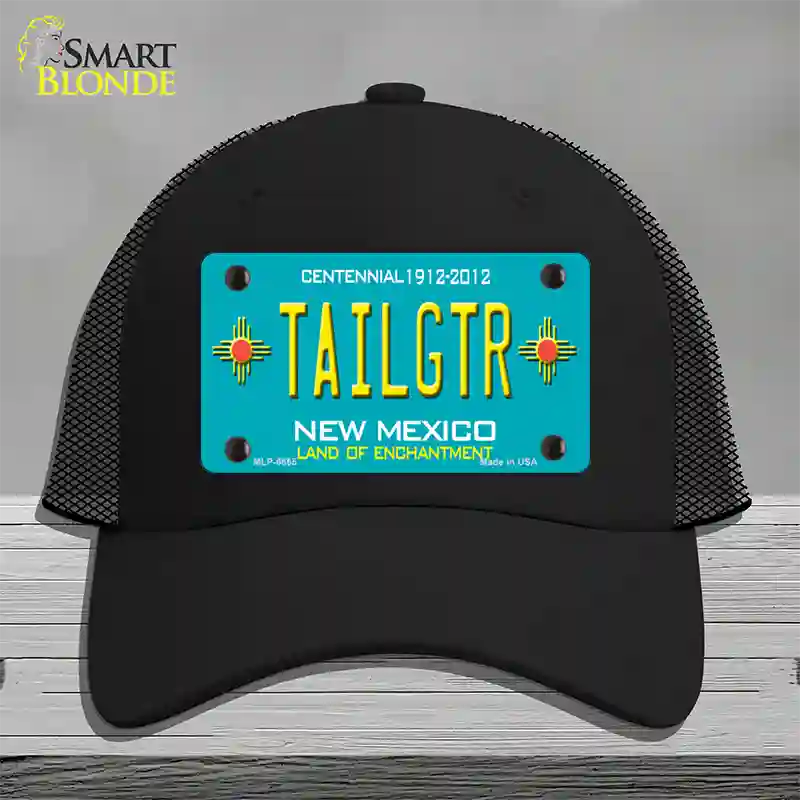 Tailgtr New Mexico Novelty License Plate Hat Mesh / Black