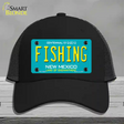 Fishing New Mexico Novelty License Plate Hat Mesh / Black