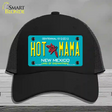 Hot Mama New Mexico Novelty License Plate Hat Mesh / Black