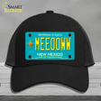 Meeooww New Mexico Novelty License Plate Hat Mesh / Black