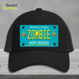 Zombie New Mexico Novelty License Plate Hat Mesh / Black