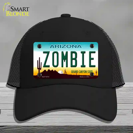 Zombie Arizona Novelty License Plate Hat Mesh / Black