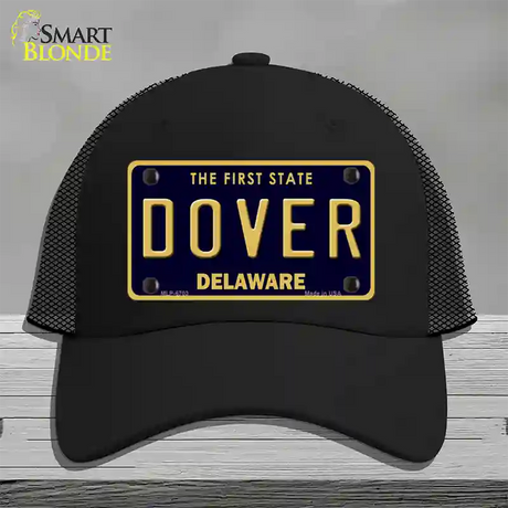 Dover Delaware Novelty License Plate Hat Mesh / Black