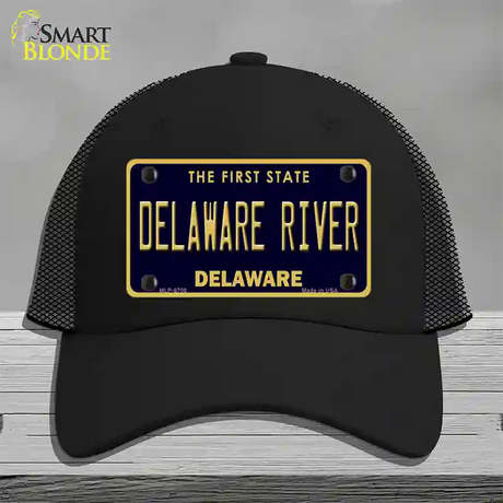 Delaware River Delaware Novelty License Plate Hat Mesh / Black