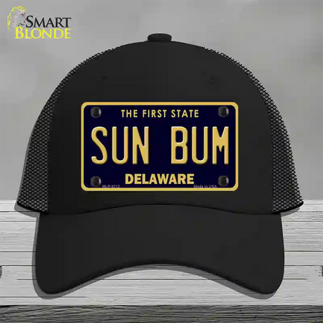 Sun Bum Delaware Novelty License Plate Hat Mesh / Black