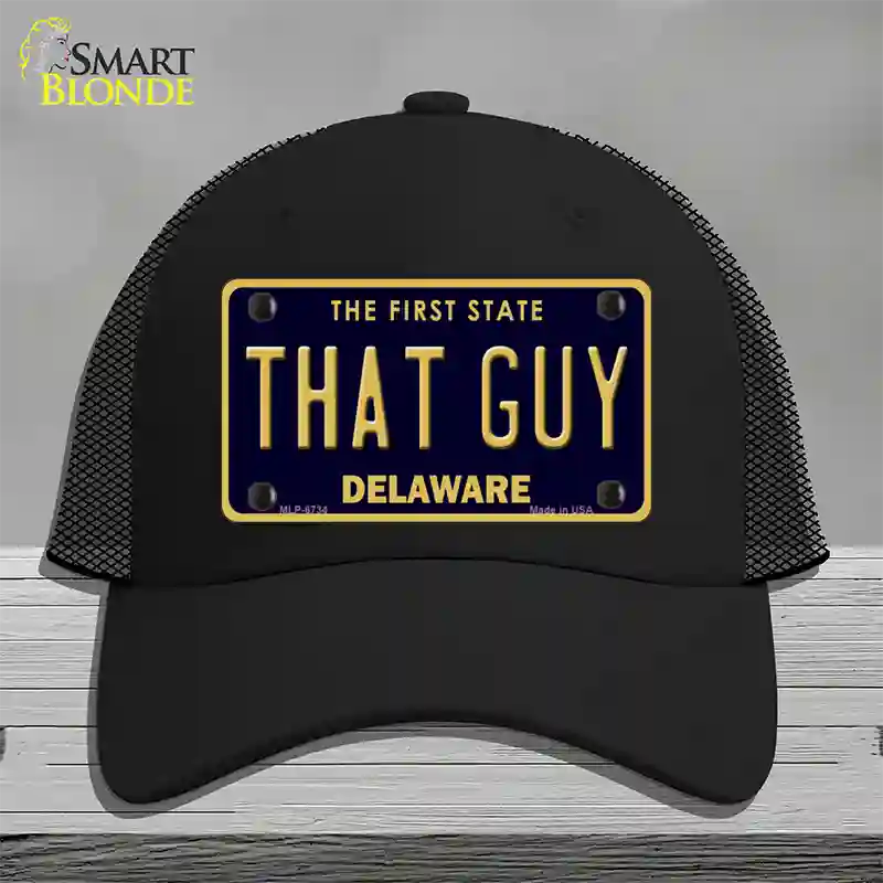 That Guy Delaware Novelty License Plate Hat Mesh / Black