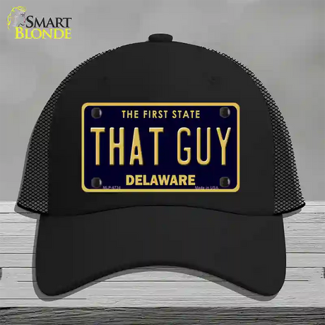 That Guy Delaware Novelty License Plate Hat Mesh / Black