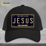 Jesus Delaware Novelty License Plate Hat Mesh / Black