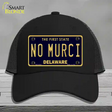 No Murci Delaware Novelty License Plate Hat Mesh / Black