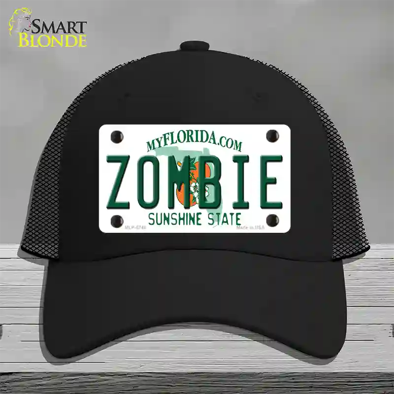 Zombie Florida Novelty License Plate Hat Mesh / Black