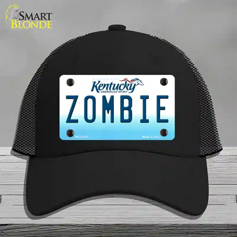 Zombie Kentucky Novelty License Plate Hat Mesh / Black