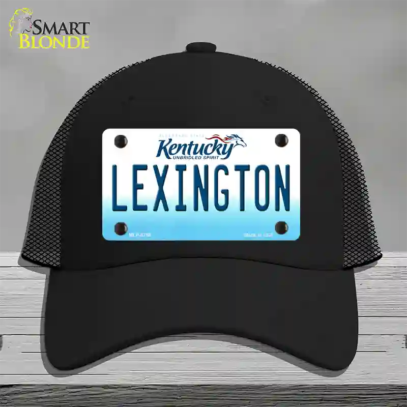 Lexington Kentucky Novelty License Plate Hat Mesh / Black