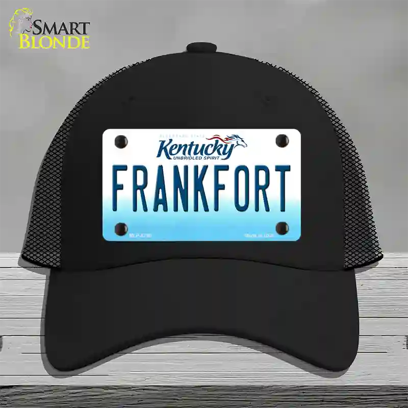 Frankfort Kentucky Novelty License Plate Hat Mesh / Black