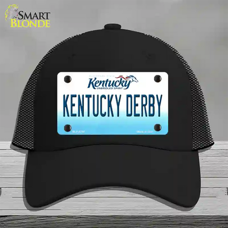 Kentucky Derby Kentucky Novelty License Plate Hat Mesh / Black