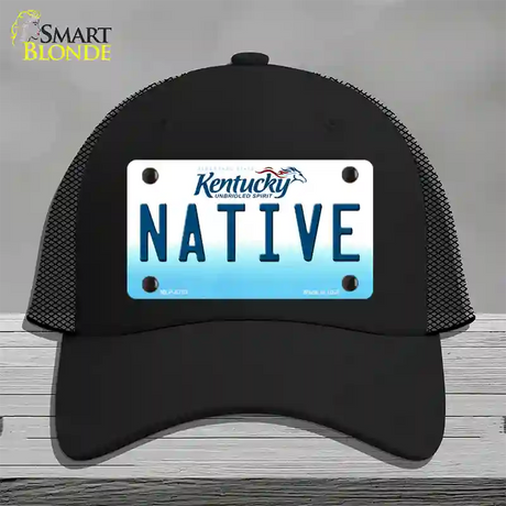 Native Kentucky Novelty License Plate Hat Mesh / Black