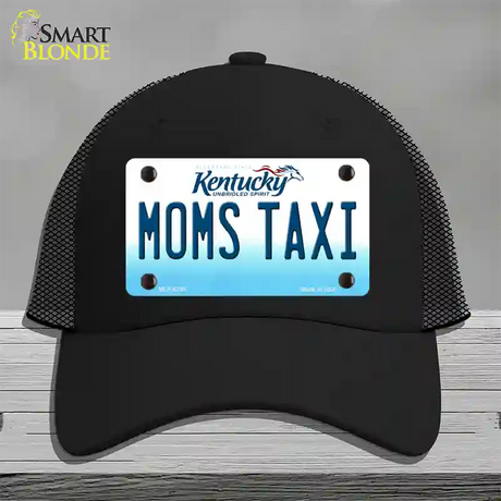 Moms Taxi Kentucky Novelty License Plate Hat Mesh / Black