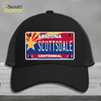 Arizona Centennial Scottsdale Novelty License Plate Hat Mesh / Black