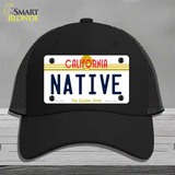 Native California Novelty License Plate Hat Mesh / Black