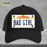 Bad Girl California Novelty License Plate Hat Mesh / Black