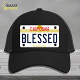 Blessed California Novelty License Plate Hat Mesh / Black