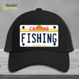 Fishing California Novelty License Plate Hat Mesh / Black