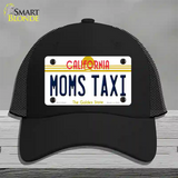 Moms Taxi California Novelty License Plate Hat Mesh / Black