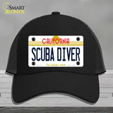 Scuba Diver California Novelty License Plate Hat Mesh / Black