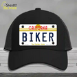 Biker California Novelty License Plate Hat Mesh / Black