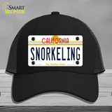 Snorkeling California Novelty License Plate Hat Mesh / Black