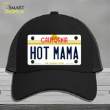 Hot Mama California Novelty License Plate Hat Mesh / Black