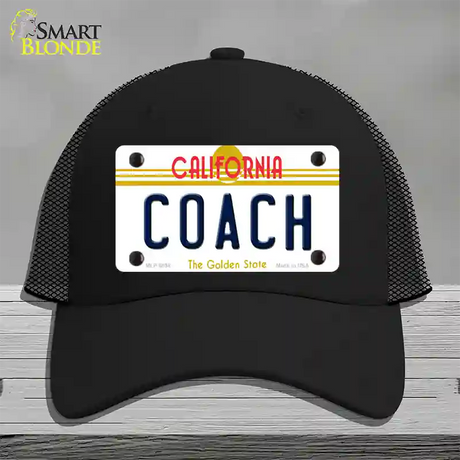 Coach California Novelty License Plate Hat Mesh / Black