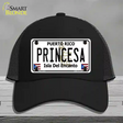 Princesa Puerto Rico Novelty License Plate Hat Mesh / Black