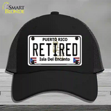 Retired Puerto Rico Novelty License Plate Hat Mesh / Black