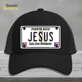 Jesus Puerto Rico Novelty License Plate Hat Mesh / Black