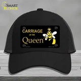 Carriage Of Queen Bee Novelty License Plate Hat Mesh / Black