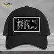 Zombie Family Black Novelty License Plate Hat Mesh / Black