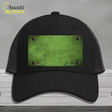 Lime Green Oil Rubbed Solid Novelty License Plate Hat Mesh / Black