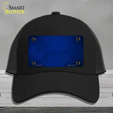 Royal Blue Oil Rubbed Solid Novelty License Plate Hat Mesh / Black