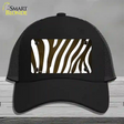 Brown White Zebra Oil Rubbed Novelty License Plate Hat Mesh / Black