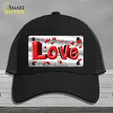 Love Novelty License Plate Hat Mesh / Black