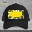 Yellow White Oval Giraffe Oil Rubbed Novelty License Plate Hat Mesh / Black