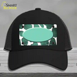 Mint White Oval Giraffe Oil Rubbed Novelty License Plate Hat Mesh / Black