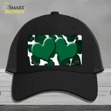 Green White Hearts Giraffe Oil Rubbed Novelty License Plate Hat Mesh / Black